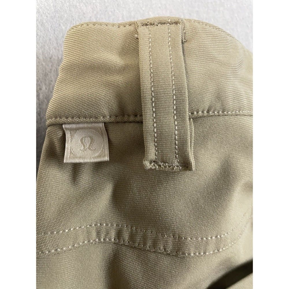 Lululemon Mens Tan Flat‎ Front Pockets Straight Leg Chino Pants Size 31 - Picture 5 of 16
